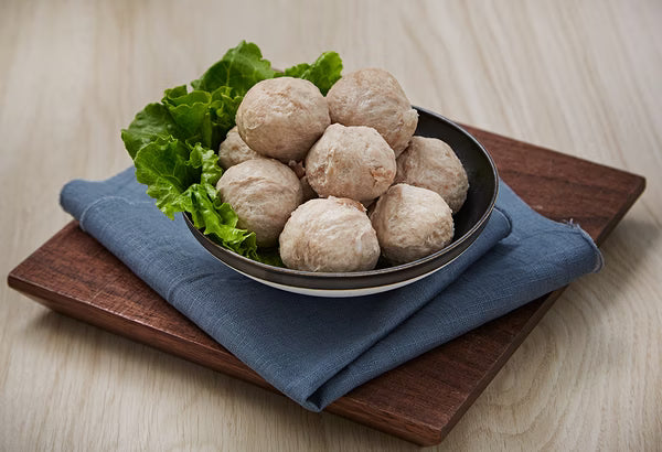 Pork Meat Balls With Dried Sole Fish (地鱼粉猪肉丸)